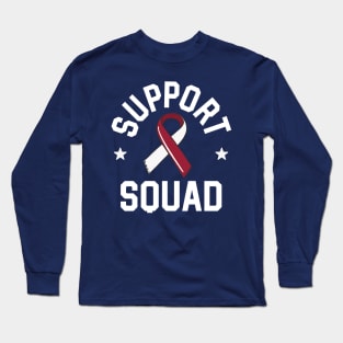 Oral Cancer Support Squad Head And Neck Cancer Awareness Long Sleeve T-Shirt